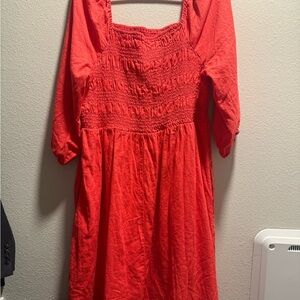 Stylish coral women’s Dress